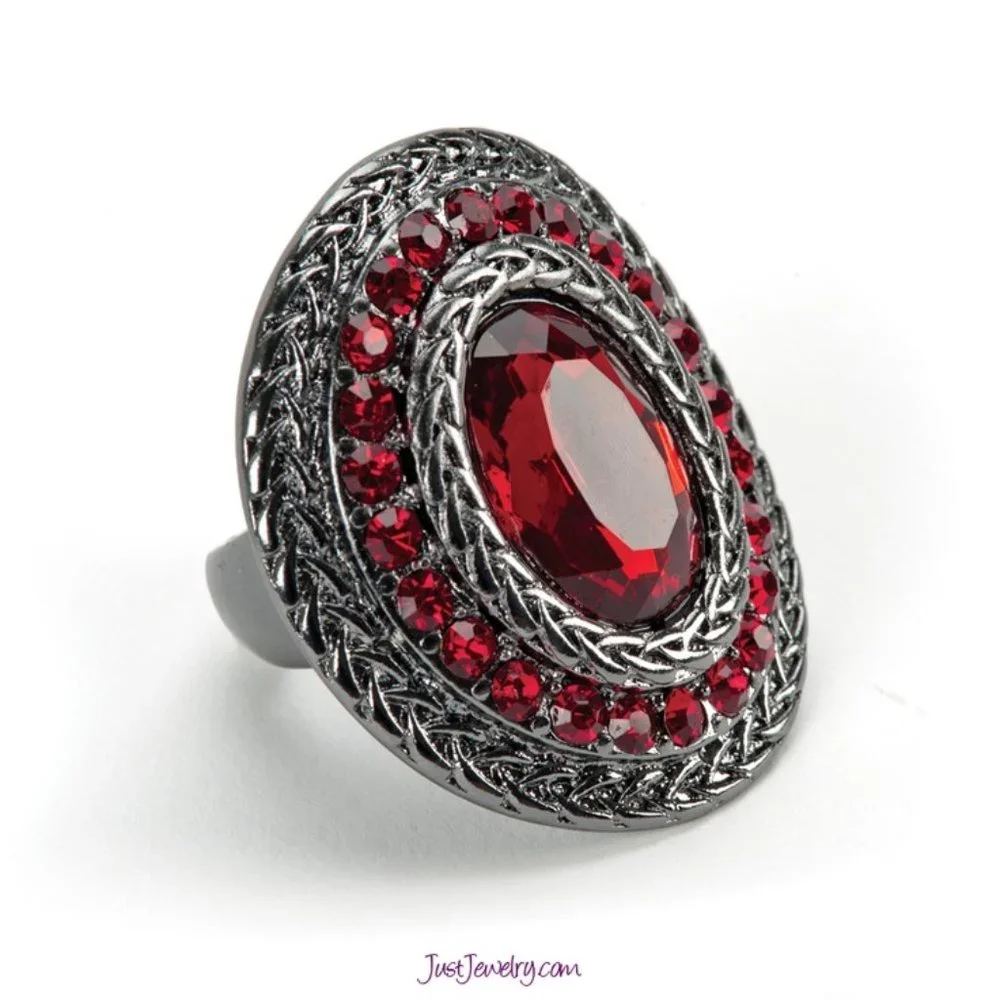 RED HOT STRETCH RING - Picture 1 of 4